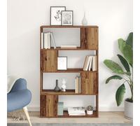 Vidaxl Bibliothèque Vieux Bois Bois D'ingénierie 80 X 24 X 124 Cm