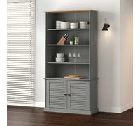 vidaXL Bibliothèque VIGO - Gris 85x35x170 cm