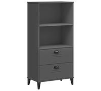 vidaXL Bibliothèque, Armoire à Livres avec Tiroirs et Étagère, Meuble de Rangement Salon Chambre, Industiel, Gris Anthracite 374949