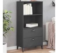 vidaXL Bibliothèque, Armoire à Livres avec Tiroirs et Étagère, Meuble de Rangement Salon Chambre, Industiel, Gris Anthracite 374949