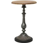 vidaXL Table d'appoint Bois de sapin massif 40 x 64 cm Marron