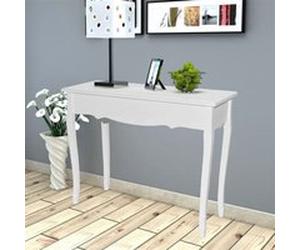 vidaXL Bijzettafel wit241144 Blanc G