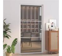 vidaXL Porte intérieure 102,5x201,5 cm Verre ESG et aluminium Blanc