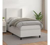VIDAXL Blanc Similicuir 90x190 cm