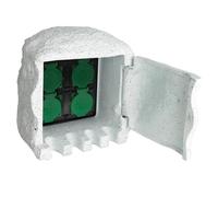 vidaXL Bloc de 4 Prises Extérieur et Protection Étanche Jardin Terrasse Patio