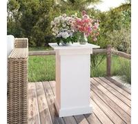 vidaXL Bloemenstandaard 40x40x60 cm massief grenenhout wit823630 G