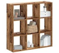 vidaXL Bibliothèque Vieux bois 102x32x102 cm Bois d'ingénierie Marron