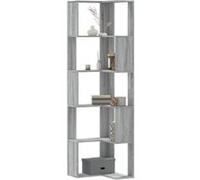 vidaXL Bibliothèque d'angle 5 niveaux Sonoma gris – Bois d'ingénierie