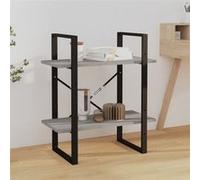 Boekenkast 60x30x70 cm bewerkt hout grijs sonoma eikenkleurig821307