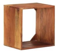vidaXL Bois d'Acacia Solide Etagère Murale Flottante Etagère Suspendue Support Mural Salon Salle de Séjour Maison Intérieur 40x30x40 cm Brun G