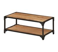 vidaXL Bois d'Acacia Solide Table Basse Table d'Appoint Table de Canapé Bout de Canapé Meuble de Salle de Séjour Salon 90x45x35 cm