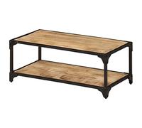 vidaXL Bois de Manguier Massif Brut Table Basse Table d'Appoint Table de Canapé Bout de Canapé Meuble de Salle de Séjour Salon 90x45x35 cm