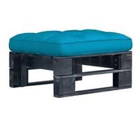 vidaXL Tabouret de jardin à palettes Noir Bois de pin imprégné