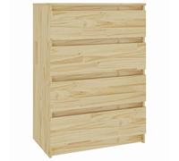 vidaXL Bois de Pin Massif Armoire d'Appoint Commode Armoire de Rangement Meuble de Rangement Chambre à Coucher Intérieur 60x36x84 cm