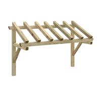 vidaXL Auvent de porte 200x100x100 cm Bois de pin solide
