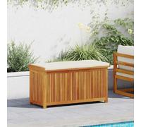 vidaXL Boîte à coussins d'extérieur 113x50x60,5cm bois massif d'acacia