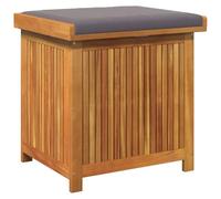 vidaXL Coffre à coussins d'extérieur 60x50x61 cm bois massif acacia