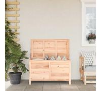 vidaXL Boîte à coussins d'extérieur 99x50x56,5 cm bois de sapin massif