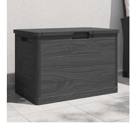 vidaXL Coffre à coussins d'extérieur Polypropylène 77,5 x 44,5 x 53 cm Anthracite