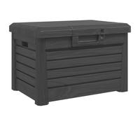 vidaXL Boîte à coussins d'extérieur anthracite polypropylène, conteneur à coussins, boîte à coussins de jardin, boîte, boîte de rangement