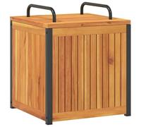 vidaXL Coffre de jardin 45x45x45/53 cm bois massif acacia et acier