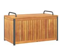 vidaXL Coffre de jardin 85x45x45/53 cm bois massif acacia et acier
