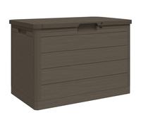 vidaXL Boîte à coussins d'extérieur brun 77,5x44,5x53 cm polypropylène, conteneur à coussins, boîte à coussins de jardin, boîte, boîte de rangement