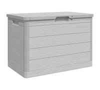 vidaXL Coffre à coussins d'extérieur Gris 77,5x44,5x53 cm Polypropylène