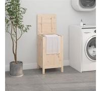 vidaXL Coffre à linge 44x44x76 cm pin massif