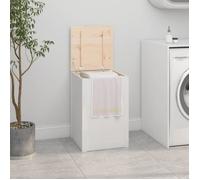 vidaXL Coffre à linge blanc 44x44x66 cm pin massif 823565
