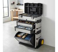 vidaXL Boîte à outils 3 parties