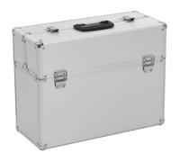 vidaXL Boîte à outils 47 x 36 x 20 cm - Aluminium argenté