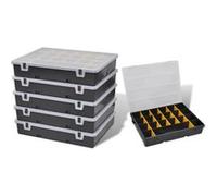 vidaXL Boîte à outils 6 pcs Gris G