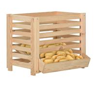 Boîte à pommes de terre 60x40x50 cm Bois de pin solide