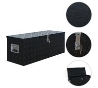 VidaXL Boîte Aluminium 1085x370x400 mm Noir