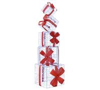vidaXL Boîte Cadeau décoration de Noël 5 pc 125 LED Blanc Froid