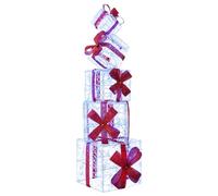 vidaXL Boîte Cadeau décoration de Noël 5 pc 125 LED Bleu