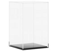 vidaXL Boîte d'Affichage Transparente, Vitrine en Acrylique, Boîte de Présentation, Boîte de Rangement pour Collections Jouets Bijoux, 14x14x22 cm Acrylique
