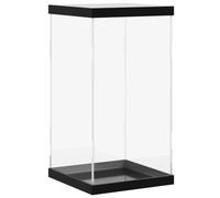 vidaXL Boîte d'affichage transparente, vitrine en acrylique 20×20×38 cm