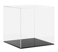 vidaXL Boîte d'Affichage Transparente, Vitrine en Acrylique, Boîte de Présentation, Boîte de Rangement pour Collections Jouets Bijoux, 30x30x30 cm Acrylique