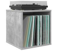 vidaXL Boîte d'albums vinyles 2 pc Gris béton 37 x 36,5 x 38 cm