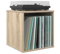 vidaXL Boîte d'albums vinyles Chêne Sonoma 37 x 36,5 x 38 cm