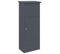 vidaXL Boîte de dépôt de Colis Anthracite 44,5 x 29 x 110,5 cm Acier, Rangement de Jardin et terrasse, boîte à Colis étanche en Acier, boîte aux Lettres verrouillable, Livraison