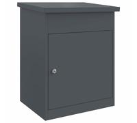 vidaXL Boîte de dépôt de Colis Anthracite 47,5 x 38 x 59 cm Acier, Boîte aux Lettres, matériaux étanches, Rangement sécurisé, extérieur, déco Jardin, résistante aux intempéries