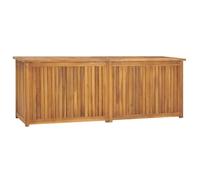 vidaXL Coffre de jardin 150x50x55 cm bois massif teck