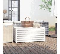 vidaXL Boîte de jardin blanc 101x50,5x46,5 cm bois massif de pin 823949