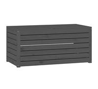 vidaXL Coffre de jardin en pin massif gris 101 x 50,5 x 46,5 cm