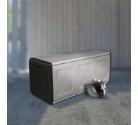 vidaXL Boîte de rangement 138x53x57 cm - 330 L Gris foncé