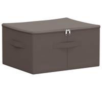 vidaXL Boîte de rangement, 24 pièces, en tissu non tissé, 50 x 30 x 25 cm, 37,5 L, gris
