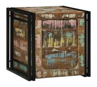 vidaXL Boîte de Rangement 50 x 50 x 50 cm Bois Recyclé Solide, Organisateur de Salon, boîte de Rangement Moderne pour la Maison, déco Pratique avec Meuble Rustique